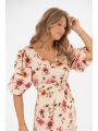 Aveline Dress Creme/Rose