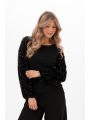 Eden Sequin Top Black