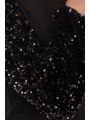 Eden Sequin Top Black