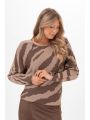 Eleanor Sweater Deep Brown/Taupe