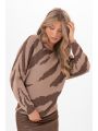 Eleanor Sweater Deep Brown/Taupe