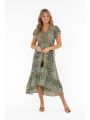 Hollis Dress Azur/Coffee/Gold