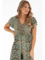 Hollis Dress Azur/Coffee/Gold
