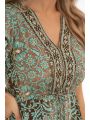 Hollis Dress Azur/Coffee/Gold