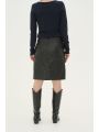 CUberta Leather Skirt