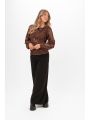 Maeve Blouse Chocolate Brown