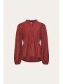 MATTI BLOUSE DUSTY MAHOGANY