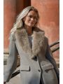 Corina Herringbone Twill Coat
