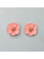 Flower Small Earrings Pearl Pink