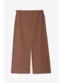 CroppedPoplin Trousers Brun