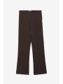 Viscose cropped trousers brown
