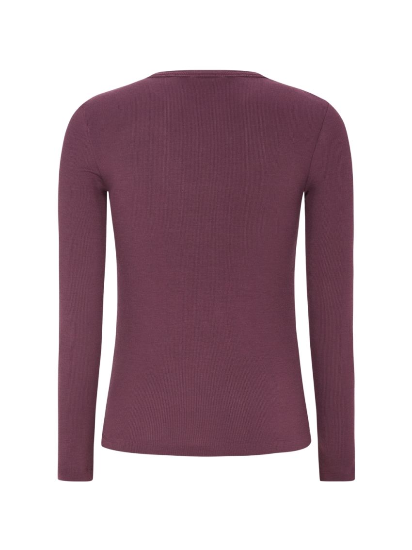 SRFenja O-neck Top Vinröd