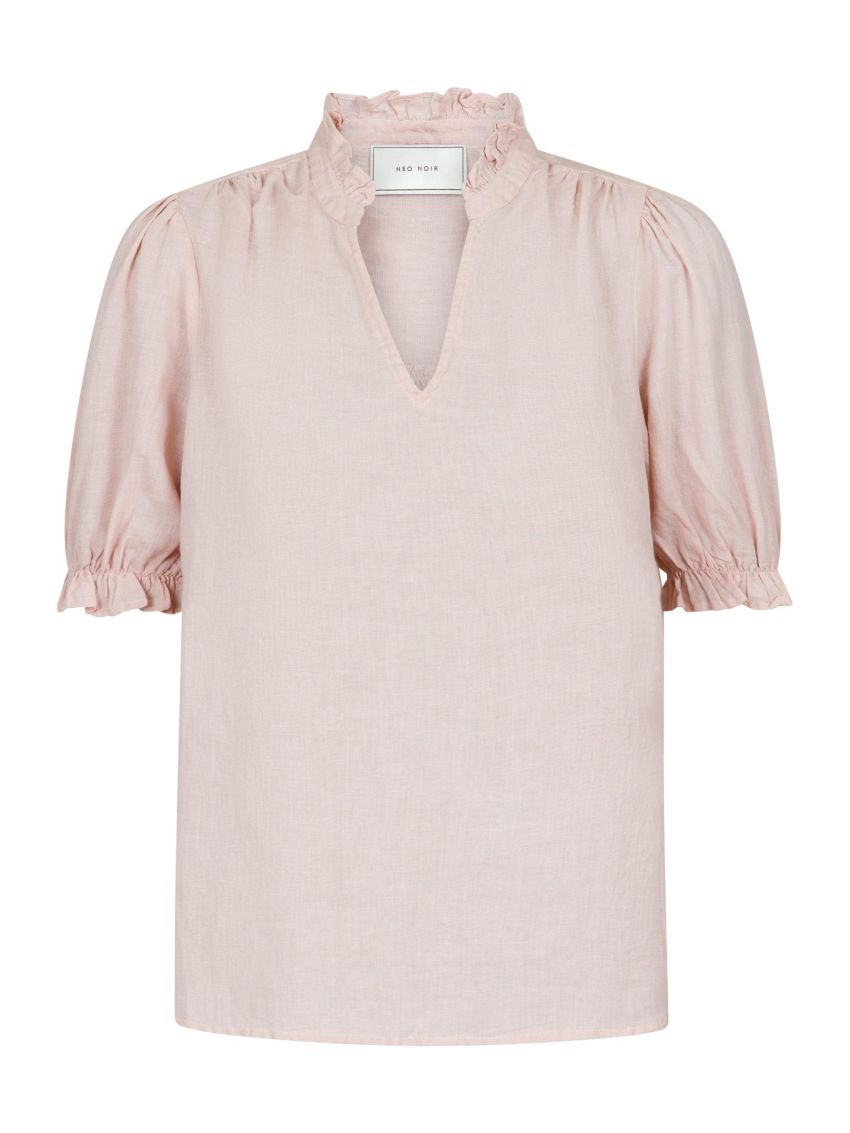 Odesa Linen Blouse Rose Smoke