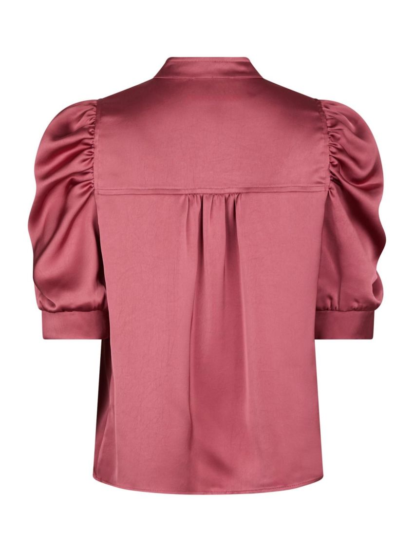 Roella Heavy Sateen Blouse Cherry pink