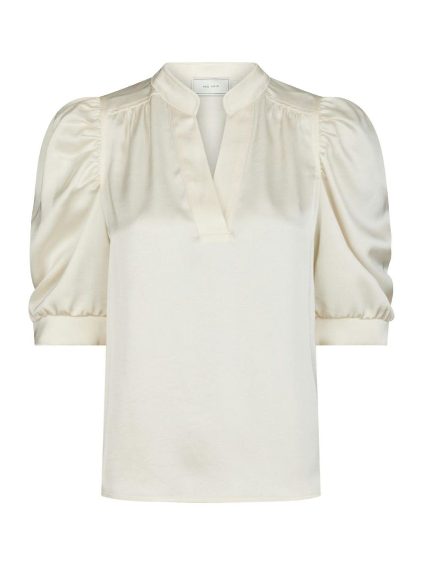 Roella Heavy Sateen Blouse Pearl