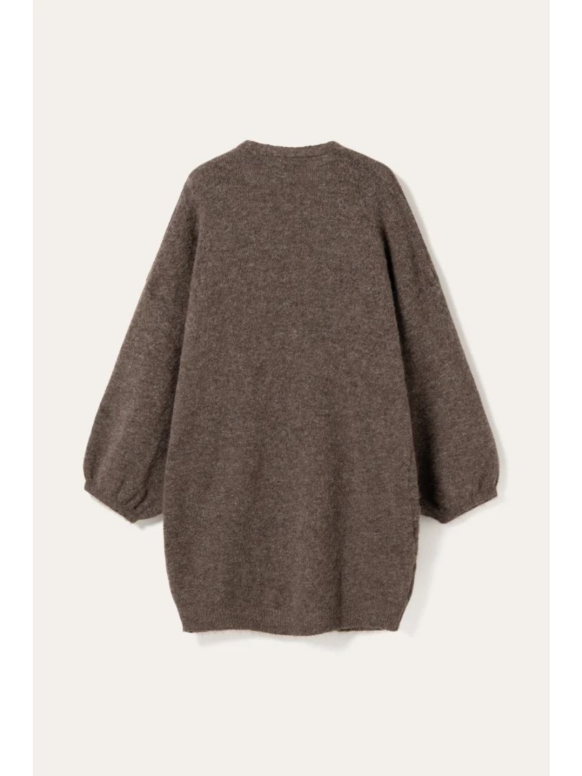 N-MARICELA KNIT CARDIGAN timber Brown Melange
