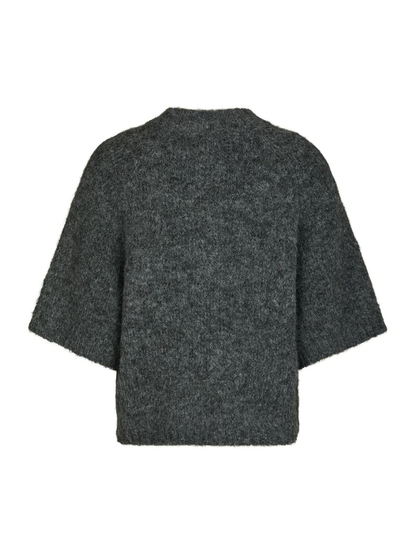 Benuta Fluffy Knit Cardigan Antracit Melange