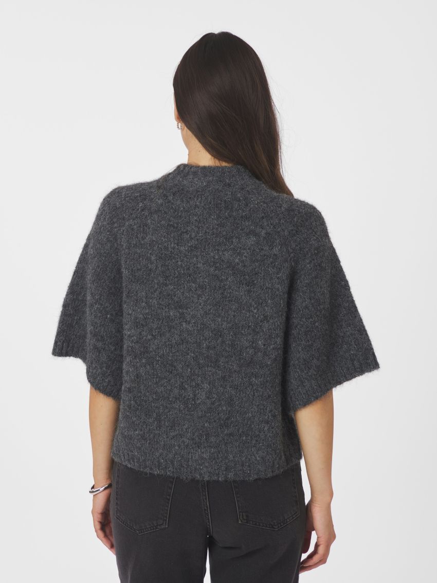 Benuta Fluffy Knit Cardigan Antracit Melange