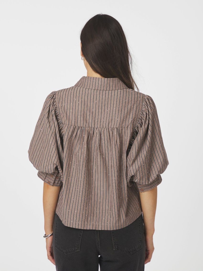 Etta soft Stipe Stone Shirt 