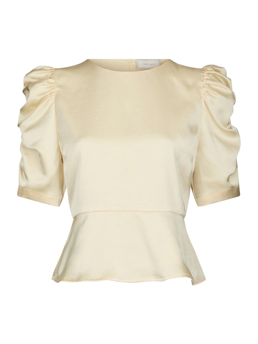 Benua Heavy Sateen Blouse Light Yellow