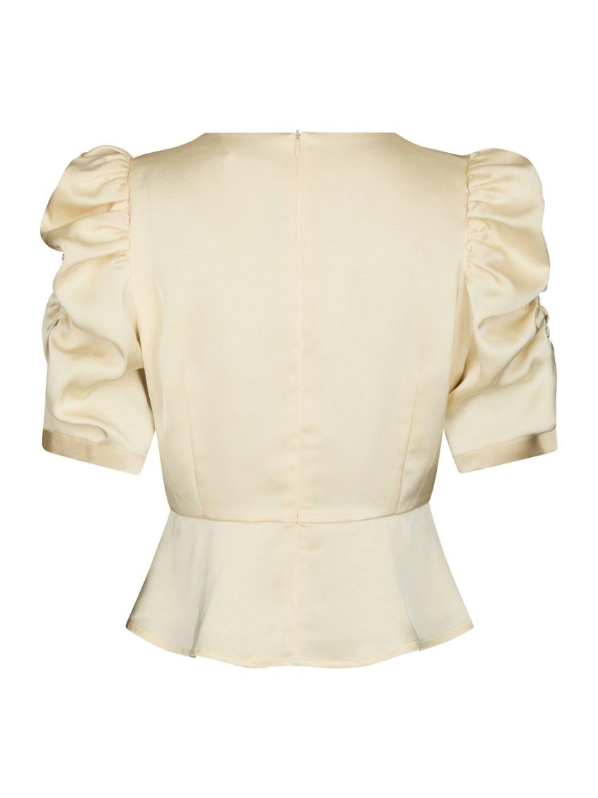 Benua Heavy Sateen Blouse Light Yellow
