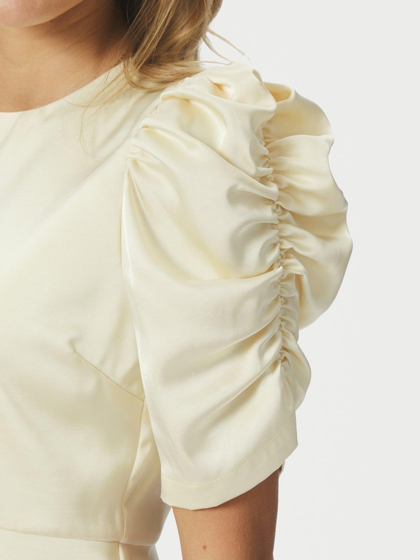 Benua Heavy Sateen Blouse Light Yellow
