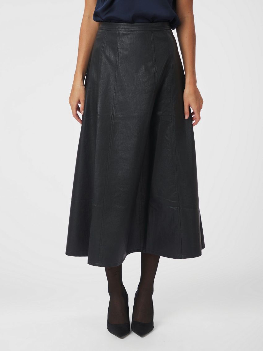 Raya Faux Leather Skirt