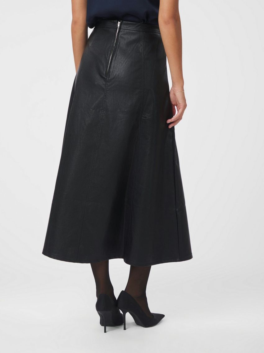 Raya Faux Leather Skirt