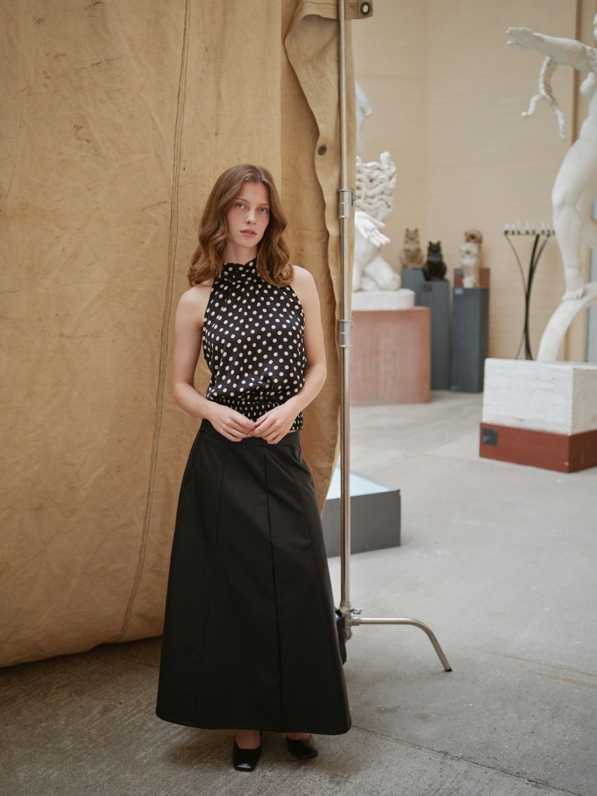 Raya Faux Leather Skirt