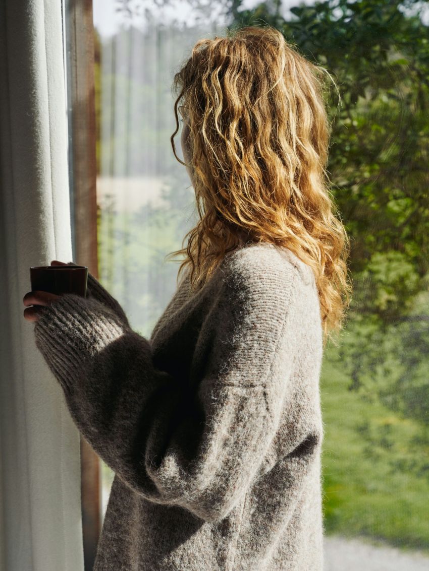 Melli Fluffy Knit Blouse