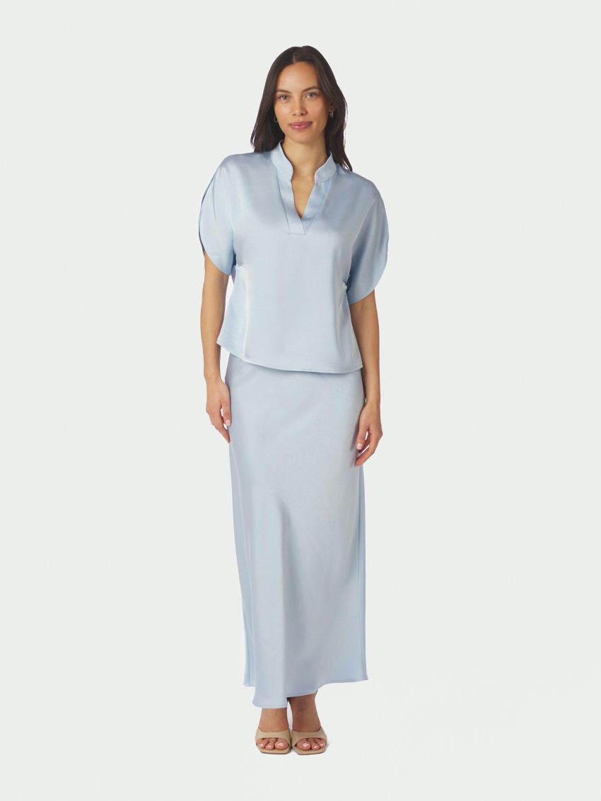 Anelle Heavy Sateen Blouse