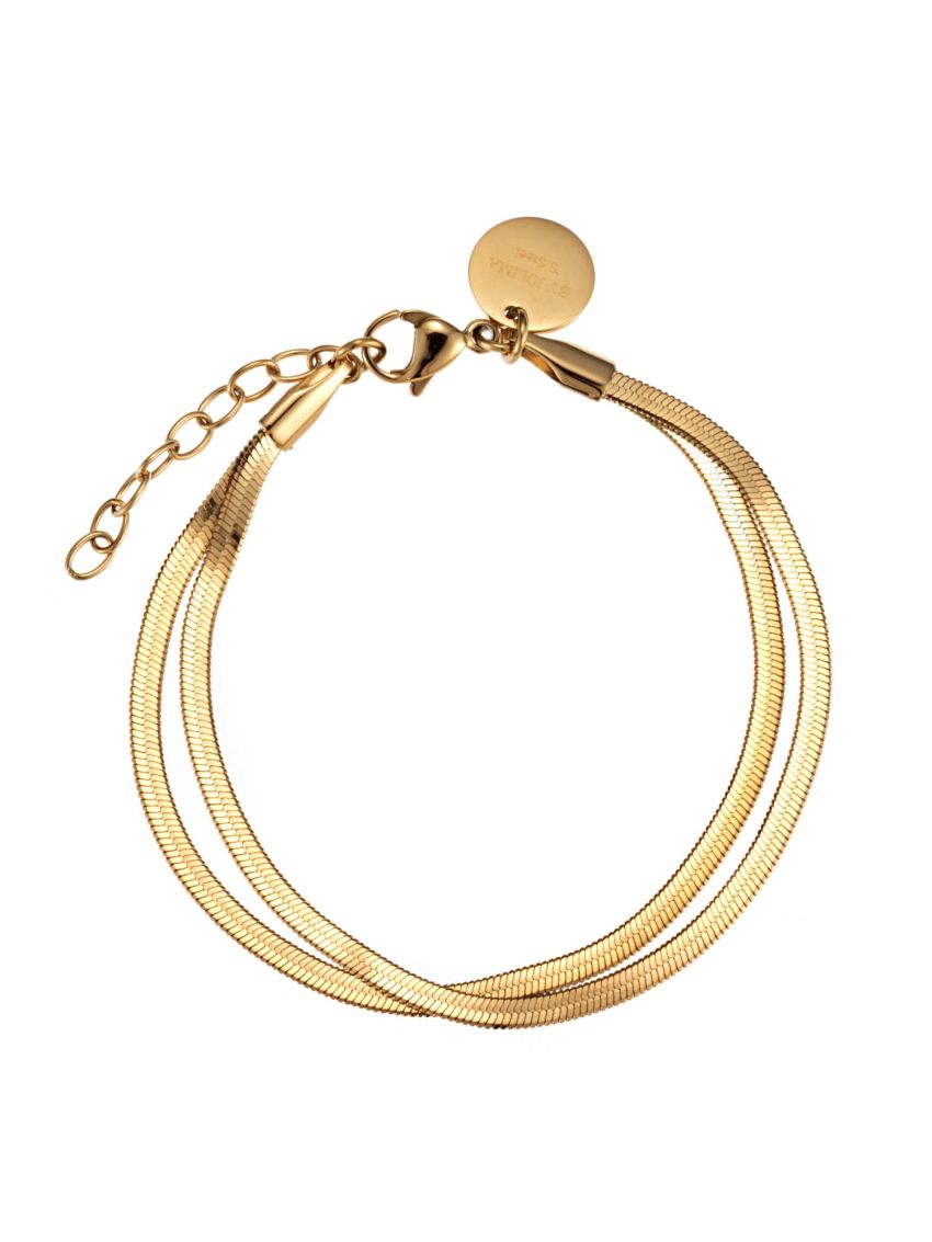 Angeline layer bracelet, gold