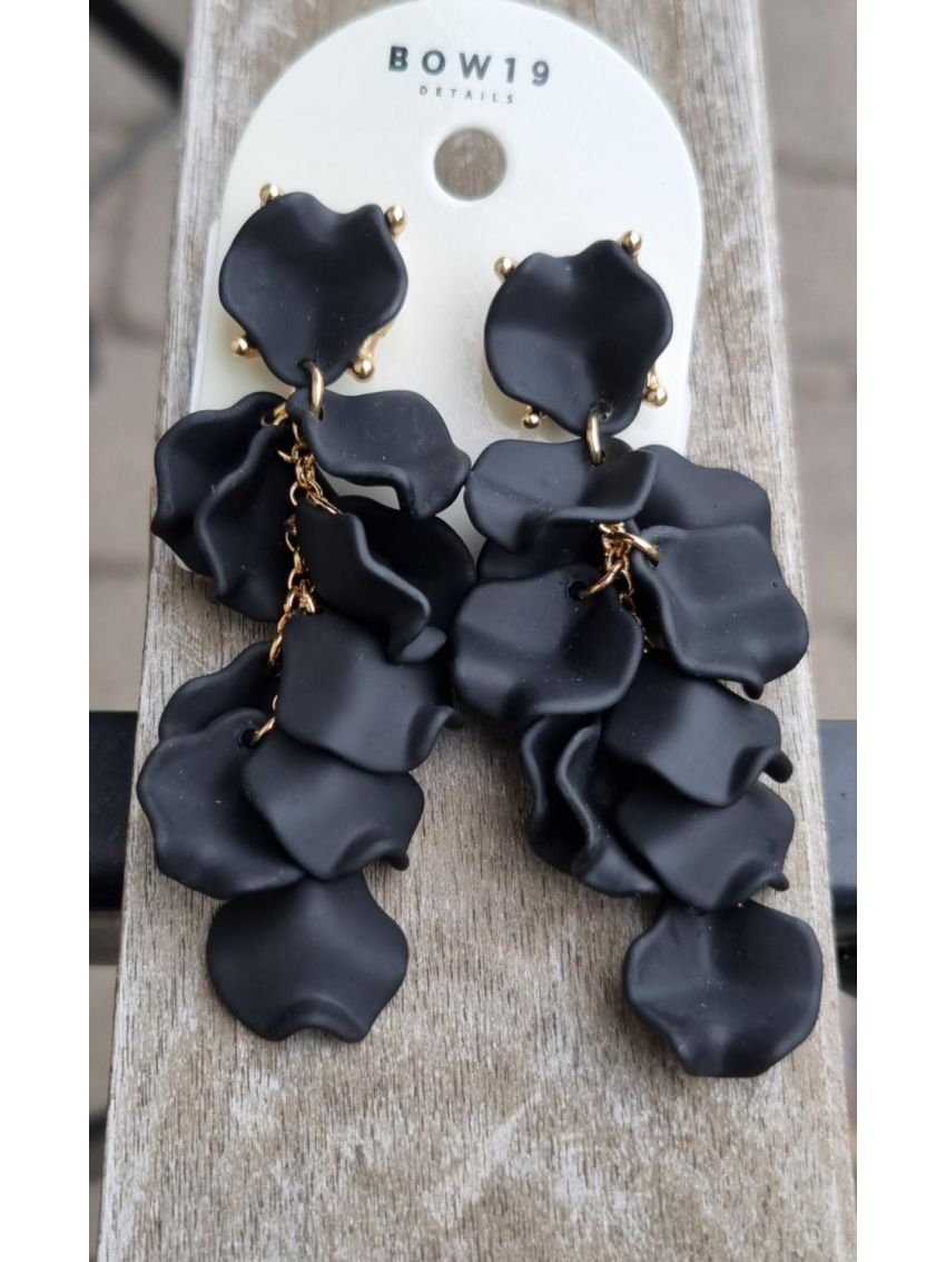 Leaf Errings Mini Black