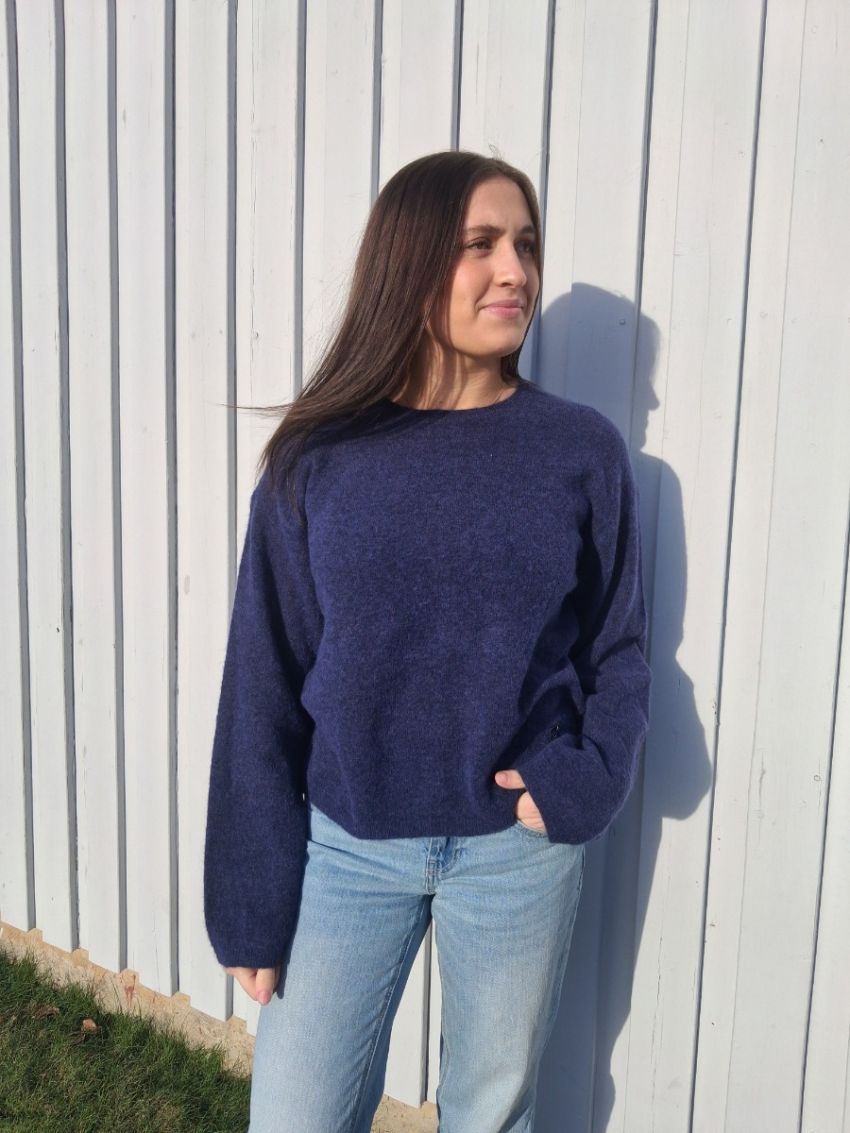 MMMape O-Neck Knit  crown blå