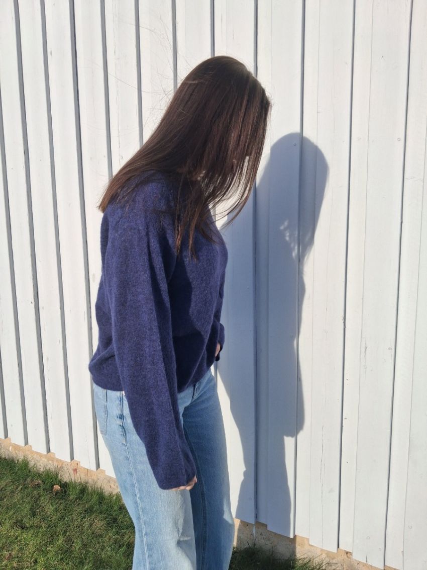 MMMape O-Neck Knit  crown blå