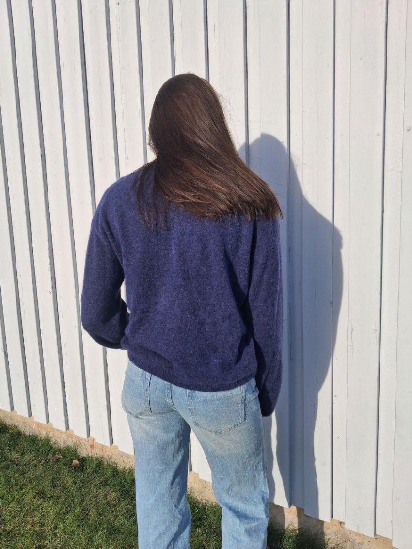 MMMape O-Neck Knit  crown blå