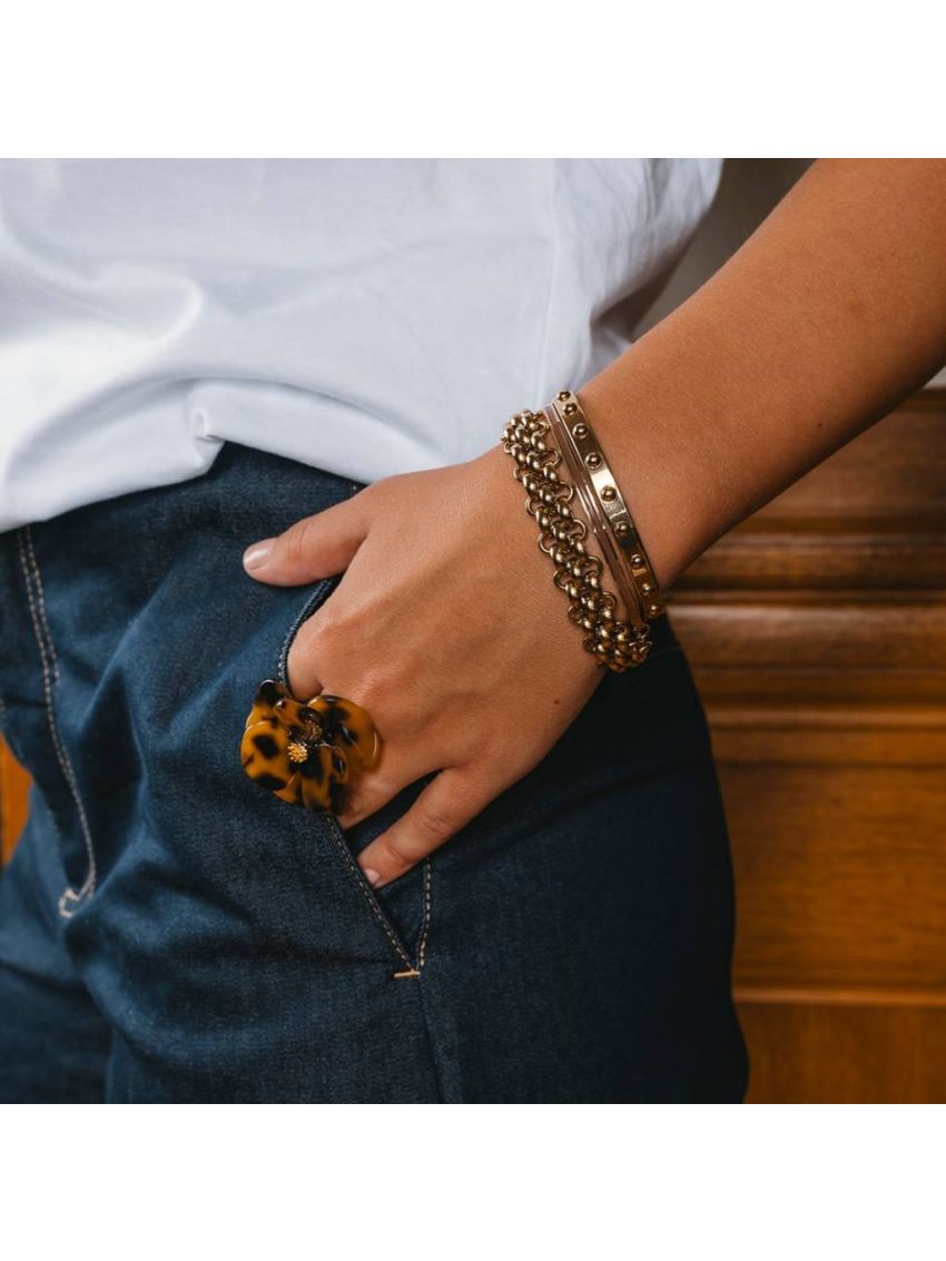 Flower Dream Ring Leopard