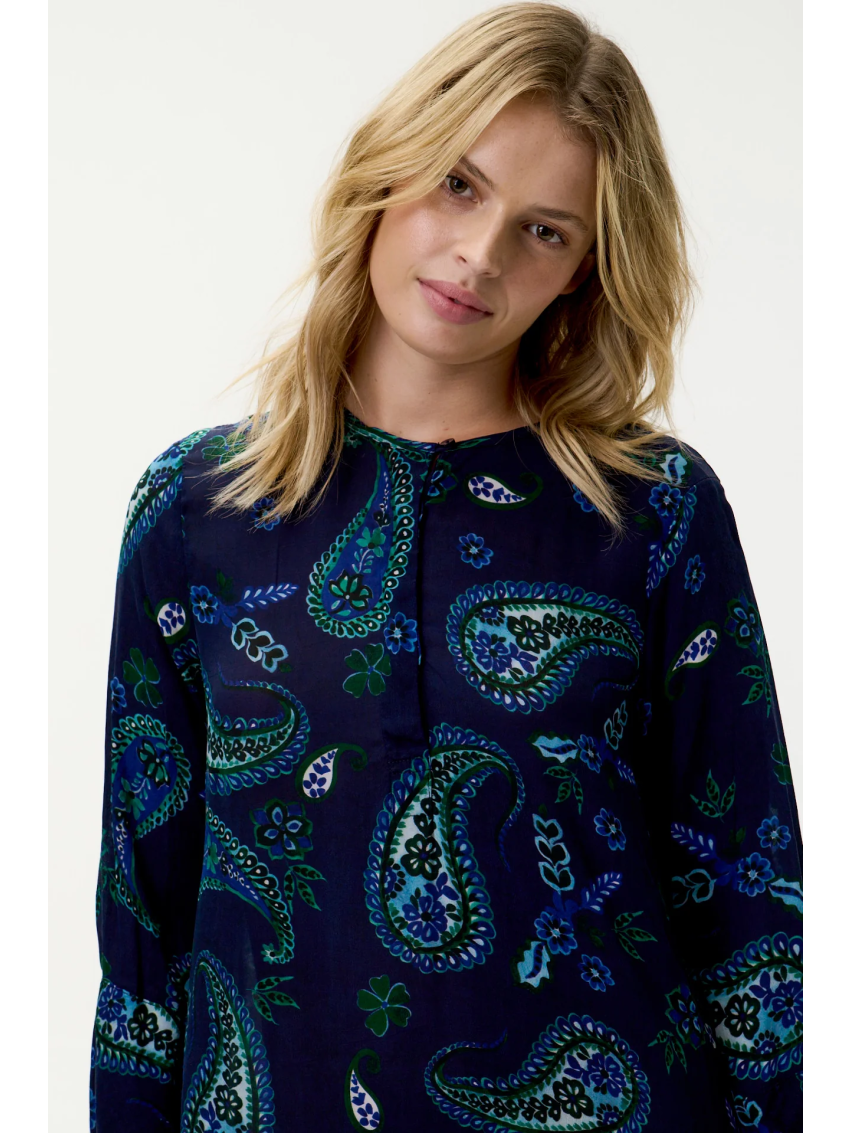 Hanalei Bay Long Genie Navy Paisley