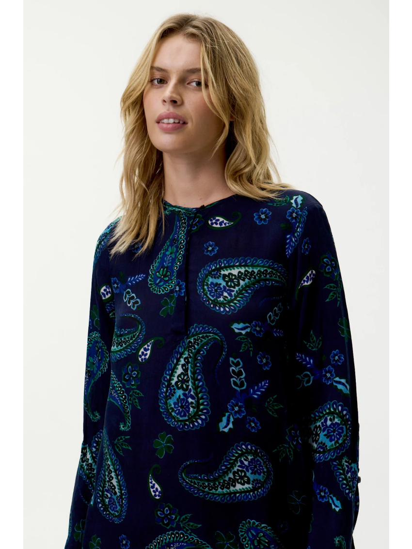 Hanalei Bay Long Genie Navy Paisley