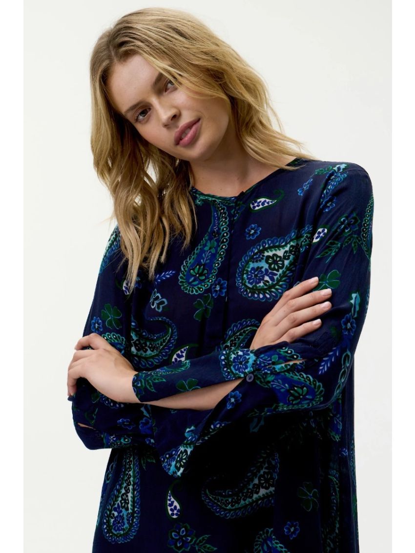 Hanalei Bay Long Genie Navy Paisley