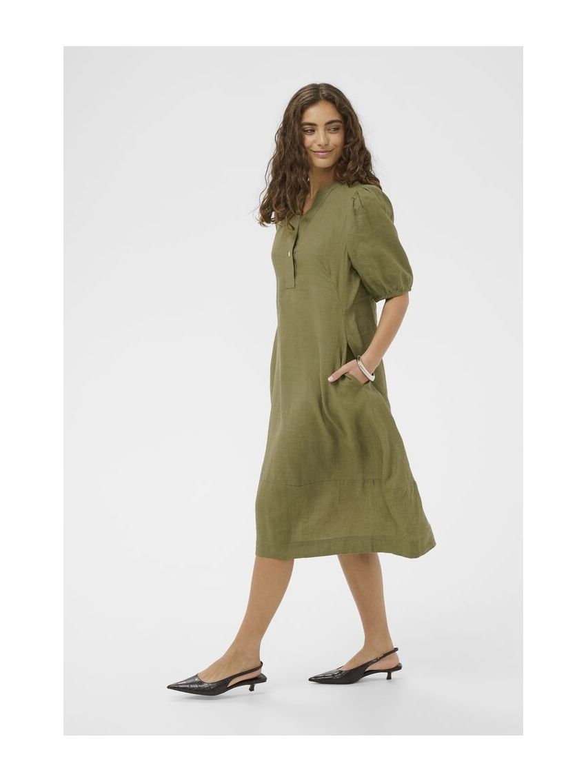 CUaniela MollySSPlacket dress Grön
