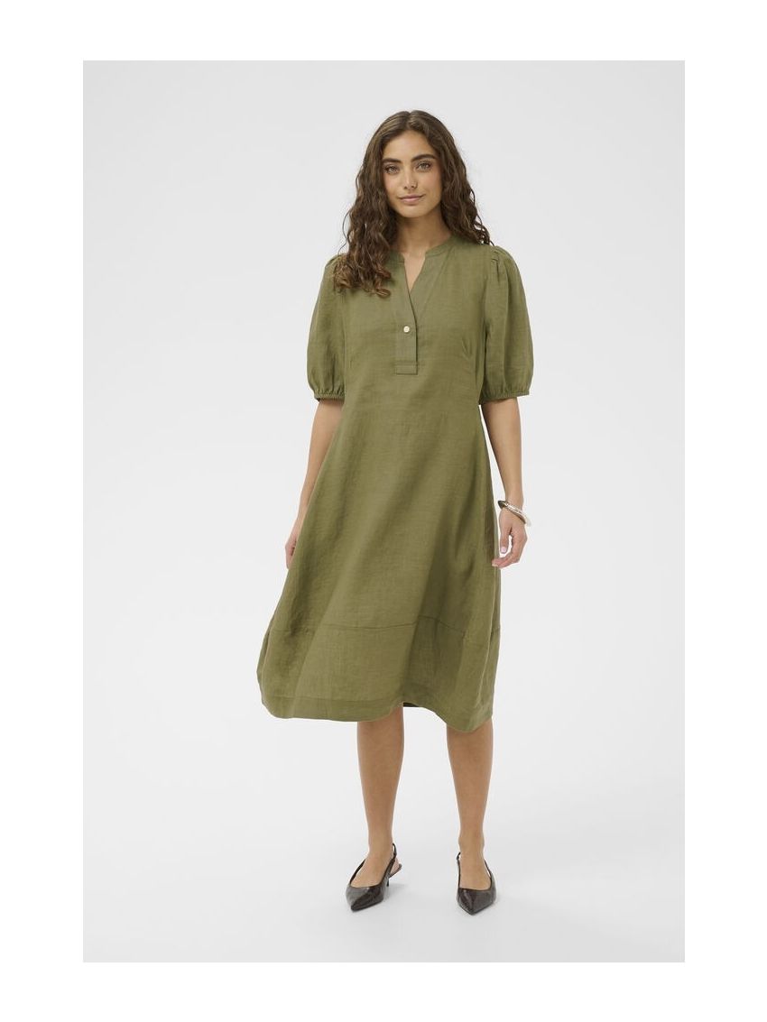 CUaniela MollySSPlacket dress Grön