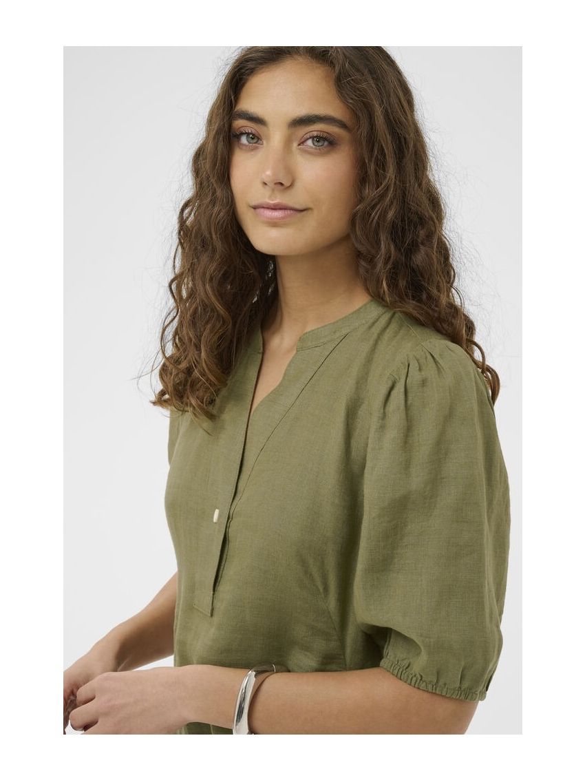 CUaniela MollySSPlacket dress Grön