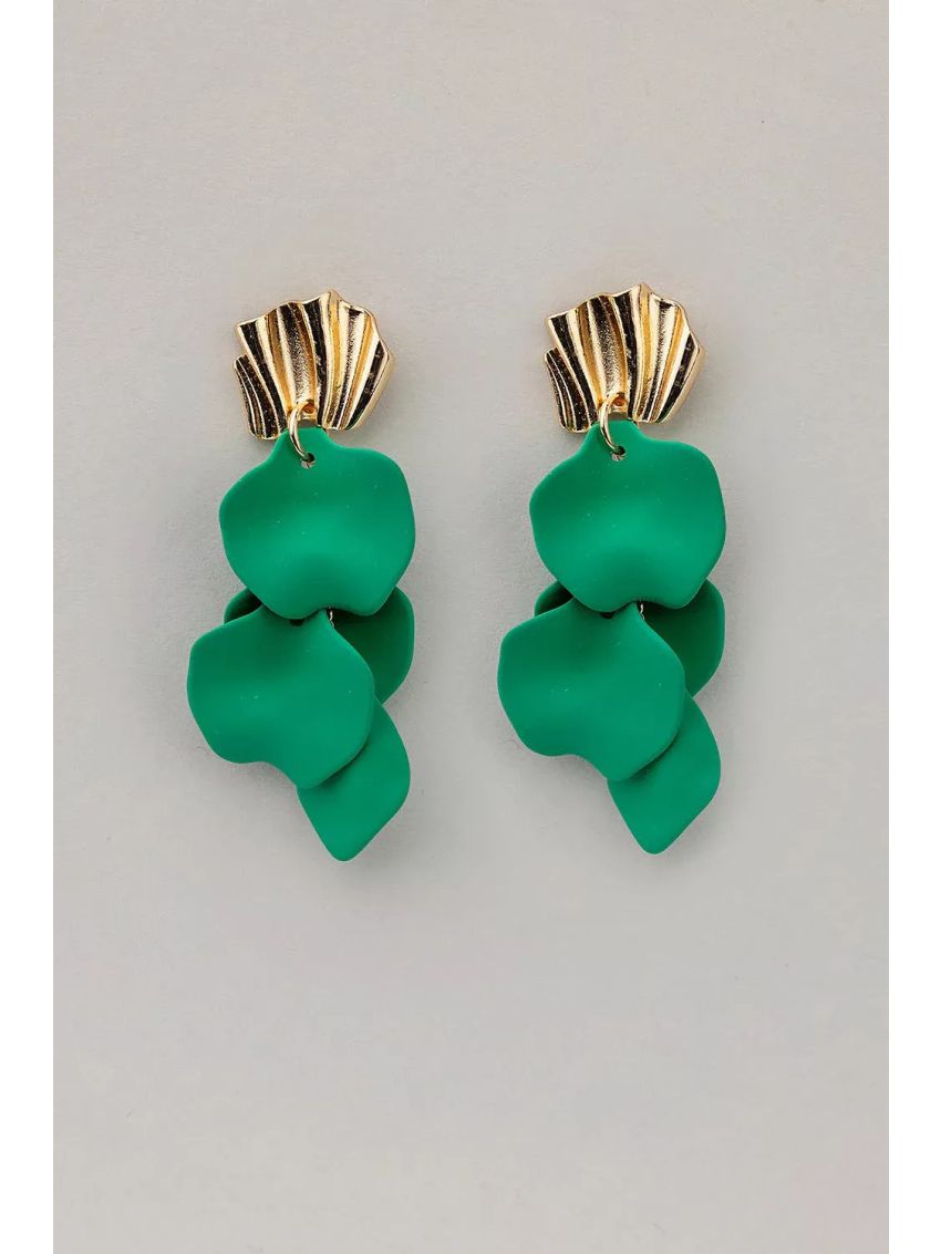 Wave Earrings Strong Green
