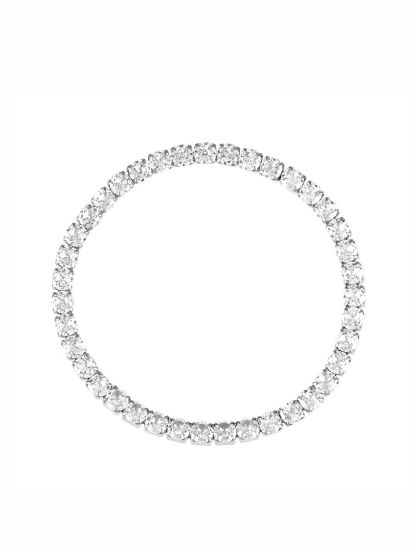 Celine elastic tennisbracelet silver