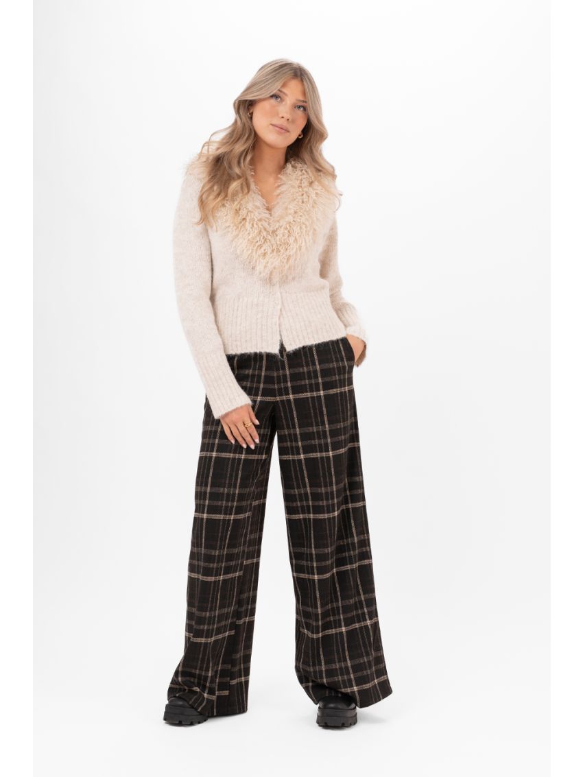 CATRIONA PANTS BLACK/BROWN/SAND