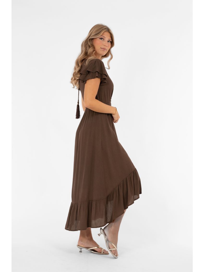Jane Dress Coffee Brown