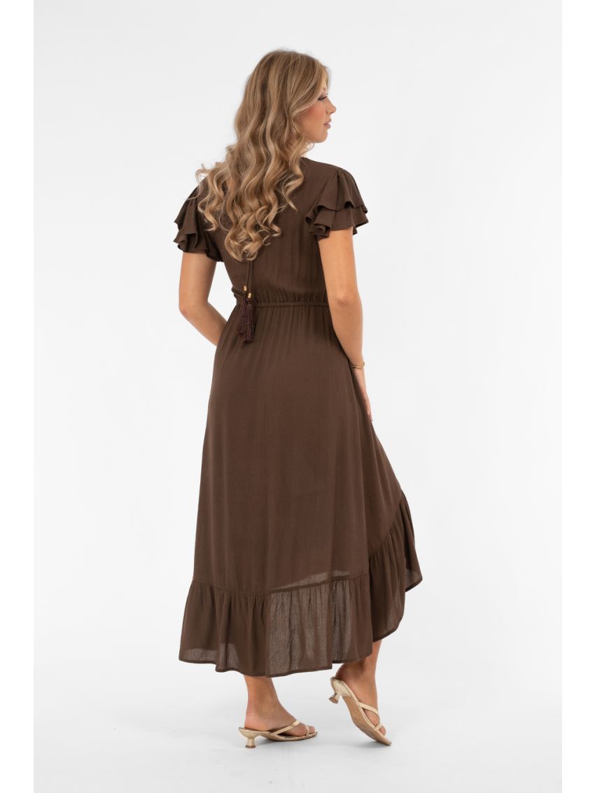 Jane Dress Coffee Brown