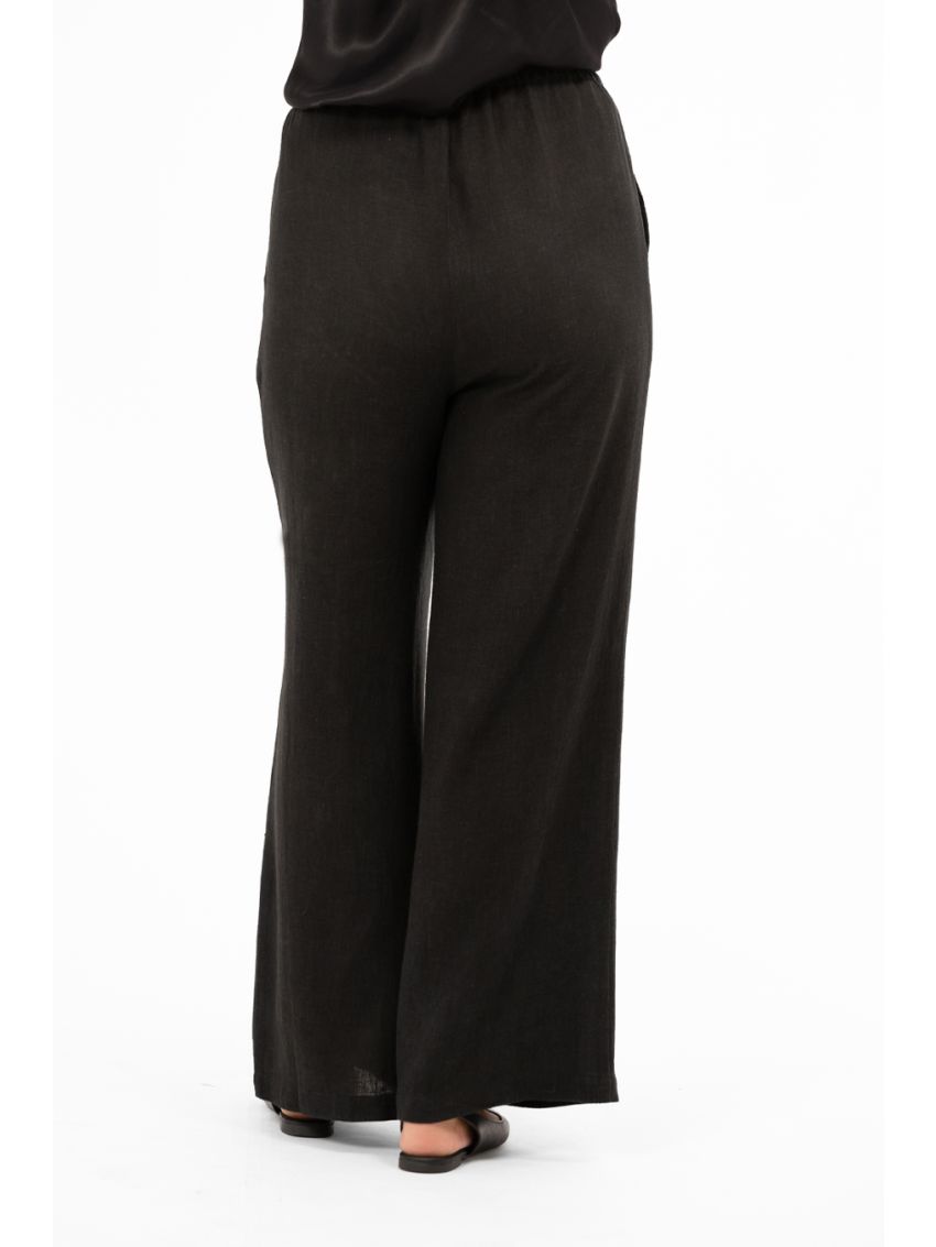 Lee Linen Pants Svart