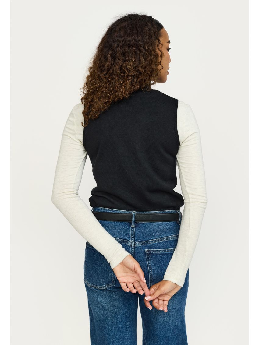 SRMaria SL Turtle Knit Svart